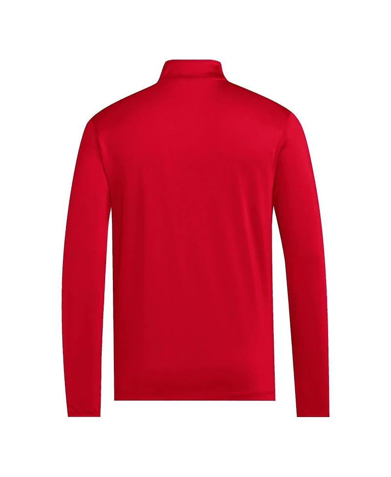 Adidas Men's Red St. John's Storm Half-Zip Pullover Golf Jacket