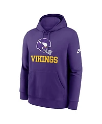 Nike Men's Purple Minnesota Vikings Best Season Rewind Club Pullover Hoodie