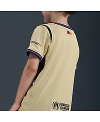 Nike Big Boys and Girls Gold Barcelona 2025/26 Stadium Kit Set