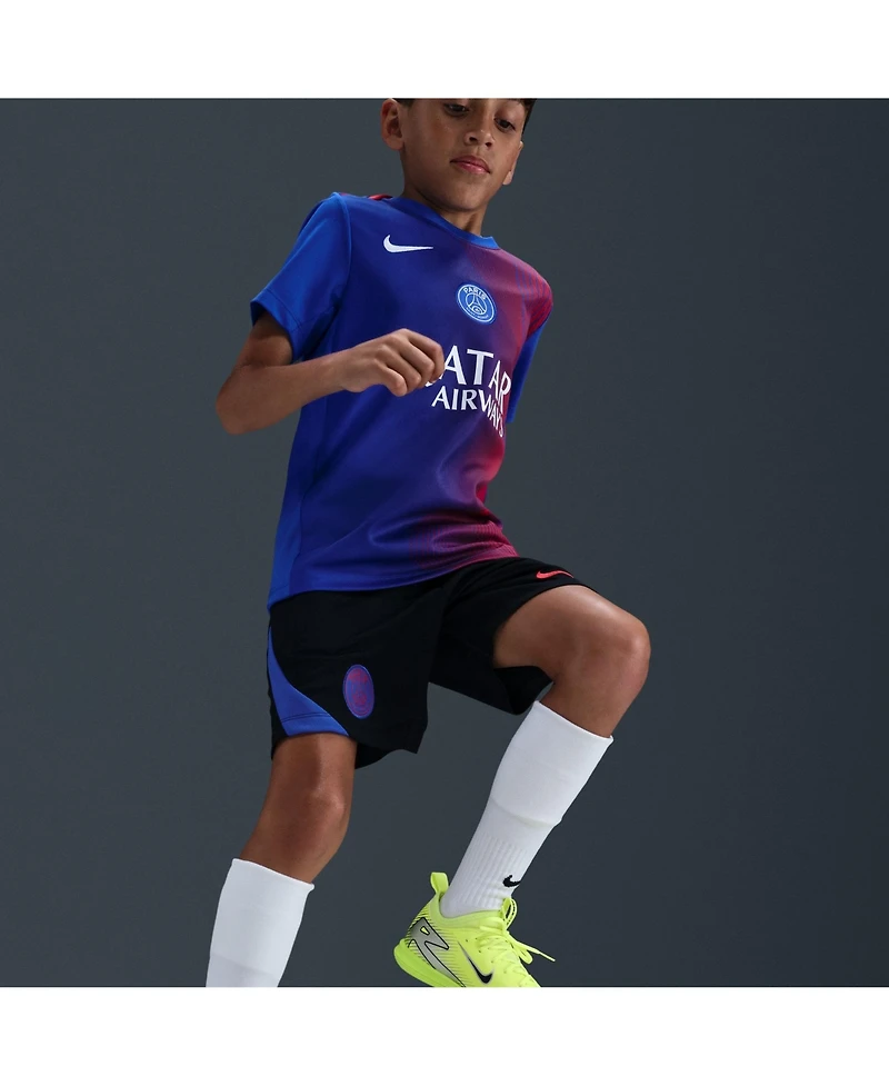 Nike Big Boys and Girls Royal Paris Saint-Germain 2025/26 Third Academy Pro Pre-Match Performance Jersey