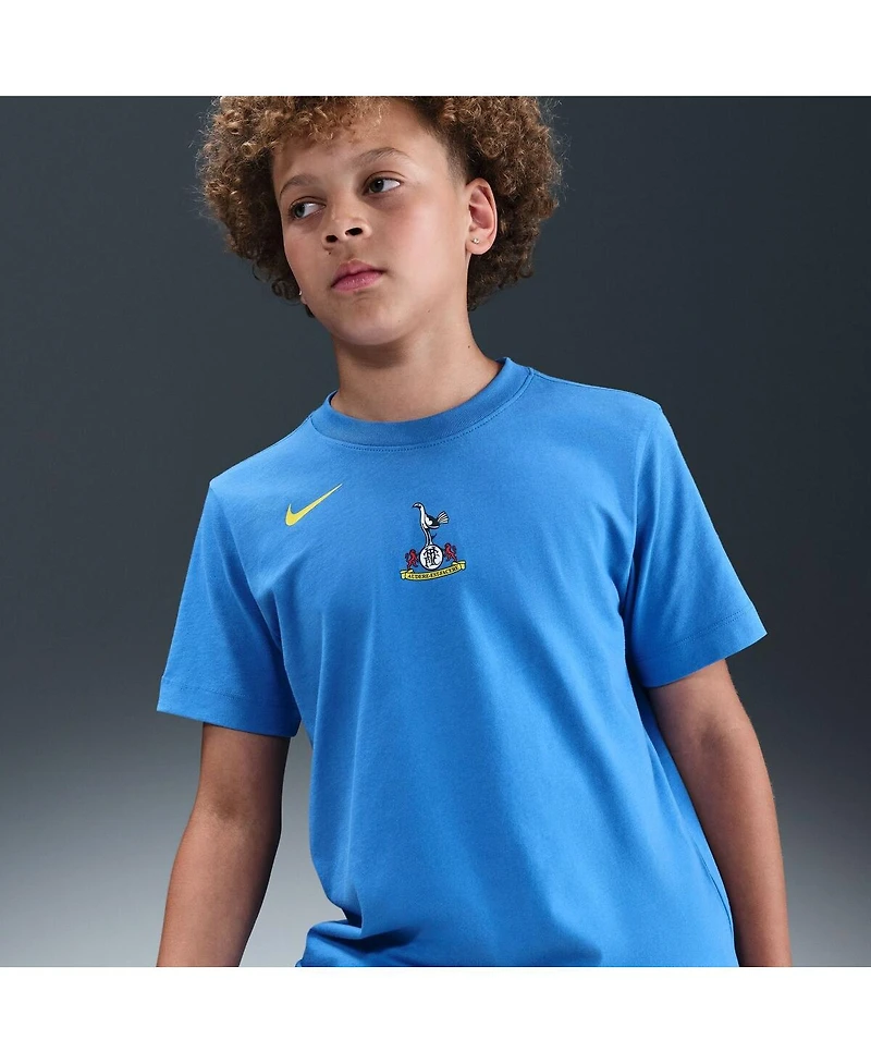 Nike Big Boys and Girls Blue Tottenham Hotspur Total 90 Remix T-Shirt