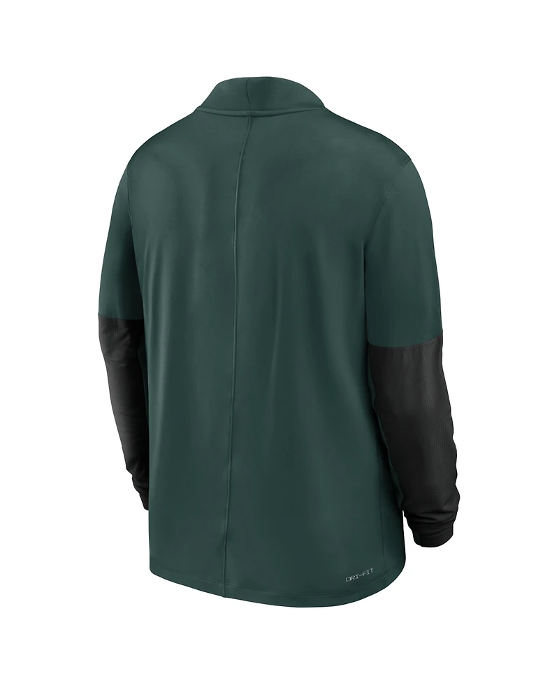 Nike Men's Green Michigan State Spartans One Goal Performance Half-Zip Pullover Sweatshirt