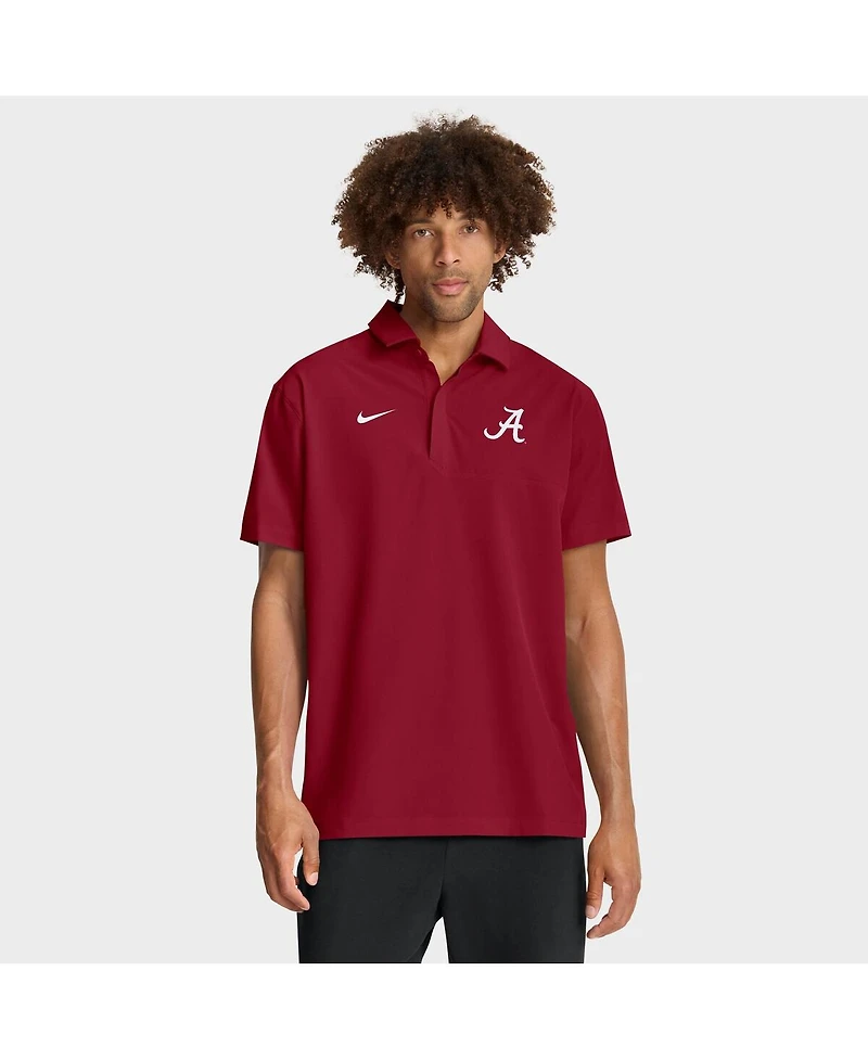 Nike Men's Crimson Alabama Tide 2025 Coaches Sideline Polo Shirt