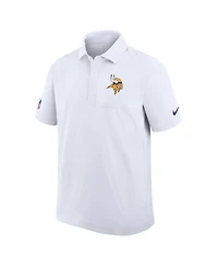 Nike Men's White Minnesota Vikings Sideline City Pride Woven Performance Polo Shirt