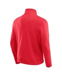 Darius Rucker Collection by Fanatics Men's Scarlet Ohio State Buckeyes Quarter-Zip Pullover Sweatshirt