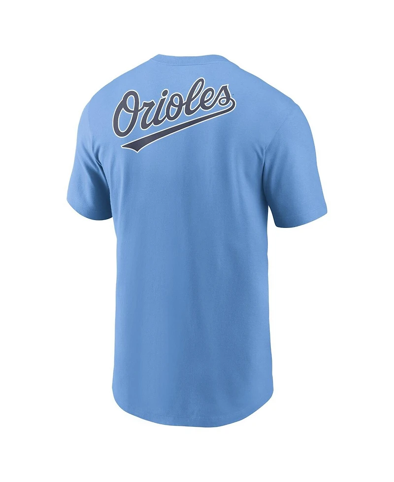 Nike Men's Light Blue Baltimore Orioles Record Shattered T-Shirt