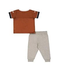 Colosseum Baby Boys and Girls 2-Piece Newborn Texas Longhorns Nothing but the Hits Football Set