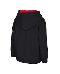 Colosseum Toddler Black Ohio State Buckeyes Big Logo Volume Fleece Pullover Hoodie