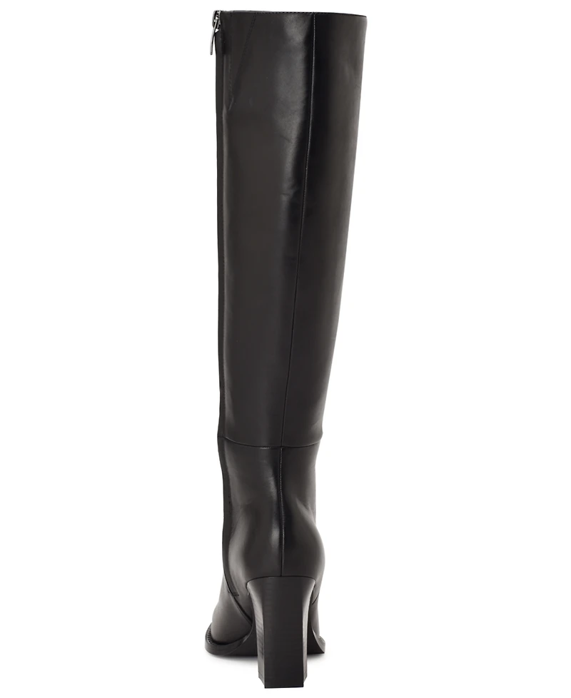 Nine West Women's Zazz Tall Block Heel Dress Boots