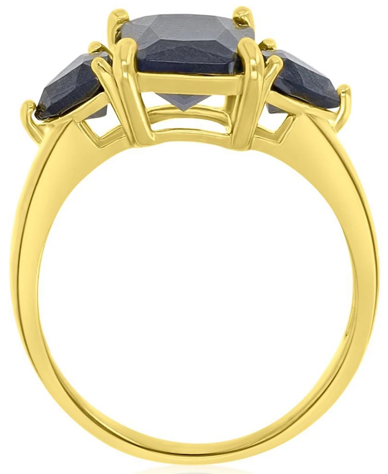 Macy's Black Spinel Ring (3.82 ct.t.w.) Sterling Silver