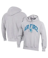 Champion Men's Gray Air Force Falcons Vault Late Night Reverse Weave Pullover Hoodie