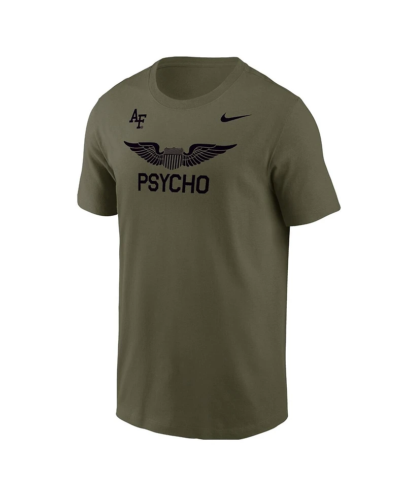 Nike Men's Olive Air Force Falcons Apls Fighting Falcon Collection Rivalry T-Shirt