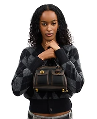 Coach Women's Twin Turn Lock Pocket Mini Shoulder Bag