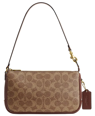 Coach Plaza Small Signature Canvas Shoulder Bag