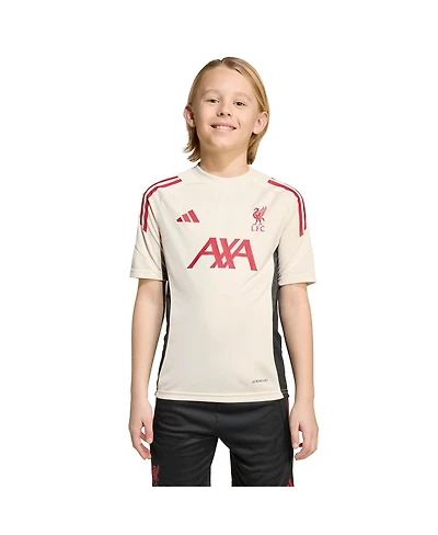 Adidas Big Boys and Girls White Liverpool 2025/26 Aeroready Training Jersey