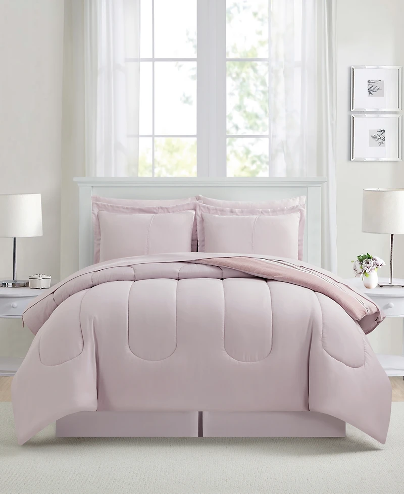 Sunham Aiden Striped 8-Pc. Comforter Sets, Exclusively at Macy's