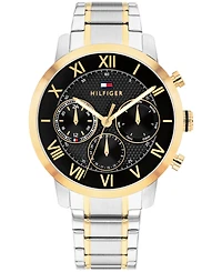 Tommy Hilfiger Men's Multifunction Two Tone Stainless Steel Bracelet Watch, 42mm