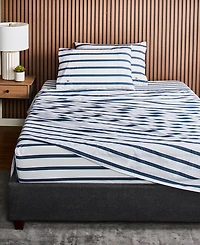 Lacoste Mini Geo Logo 200-Thread Count Cotton 3-Pc. Sheet Set, Twin