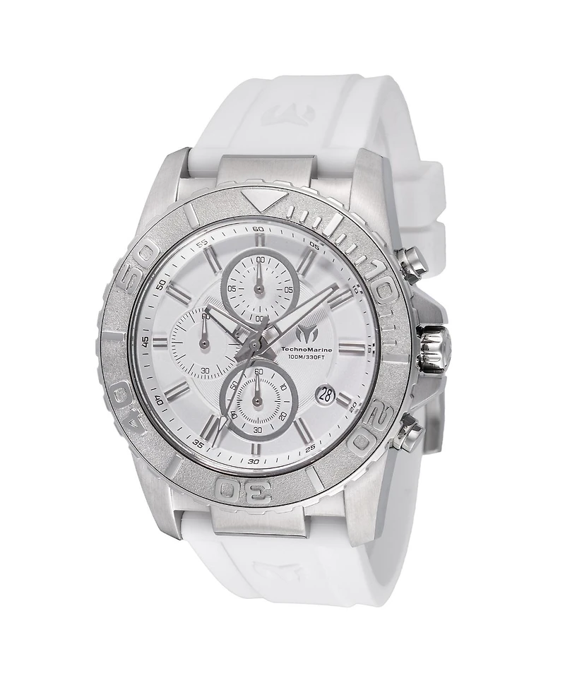 Technomarine Men's Tm-725006 Sea Quartz Silver Dial Watch