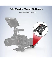 SmallRig V-Mount Battery Plate with Dual 15mm Rod Clamp