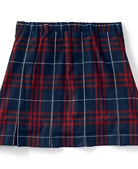 Lands' End Little Girls Plaid Box Pleat Skirt Top of the Knee