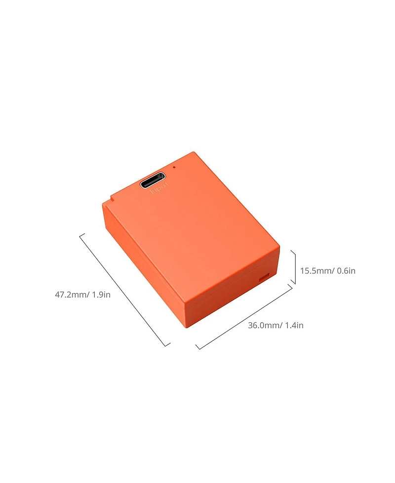 SmallRig Np-W126S 7.622Wh 7.4V 1050mAh Usb-c Rechargeable Camera Battery, Orange