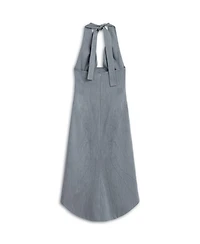 Nocturne Women's Tie Neck Asymmetrical Midi Dress