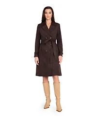 Tahari Asl Women's and Petite Long Sleeve Trench Coat, Regular &