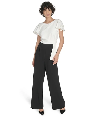 Tommy Hilfiger Women's Flutter Sleeve Jumpsuit