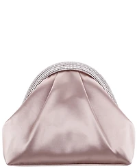 Nina Crystal Trim Magnetic Snap Frame Clutch