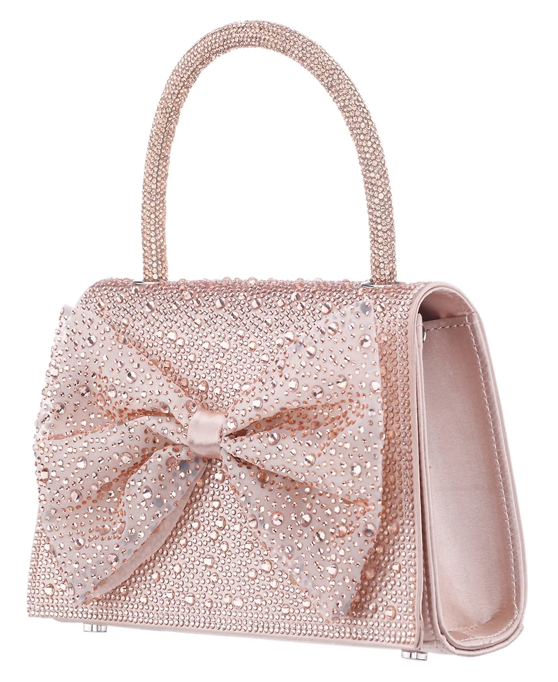 Nina Crystal Magnetic Snap Satchel Bag