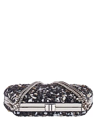 Nina Rock Candy Minaudiere Crystal Lift Lock Clutch