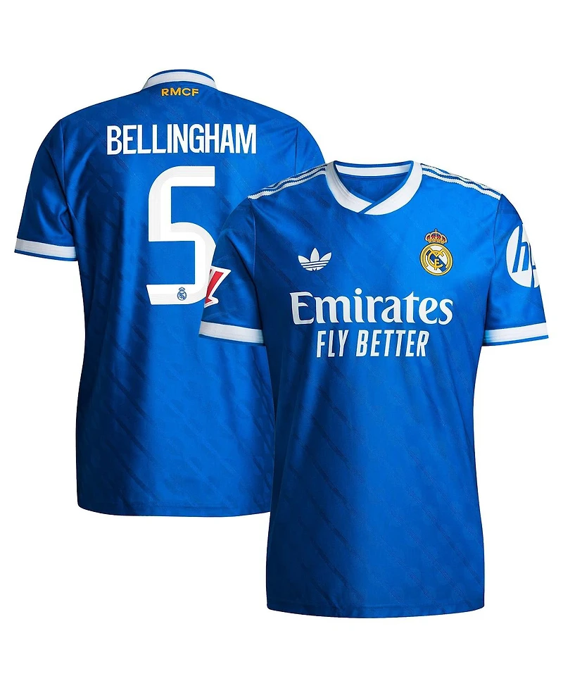 Adidas Men's Jude Bellingham Blue Real Madrid 2025/26 Third Authentic Player Jersey