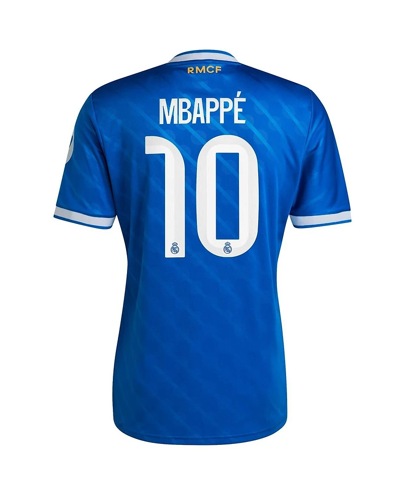 Adidas Men's Kylian Mbappe Blue Real Madrid 2025/26 Third Replica Player Jersey