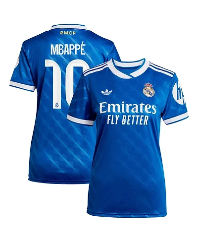 Adidas Women's Kylian Mbappe Blue Real Madrid 2025/26 Third Replica Player Jersey