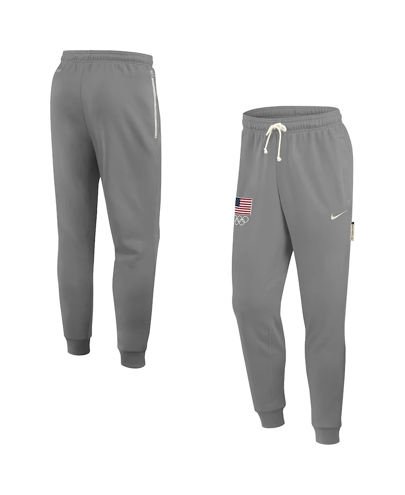 Nike Men's Gray Standard Issue Dri-fit Taper Sweatpants