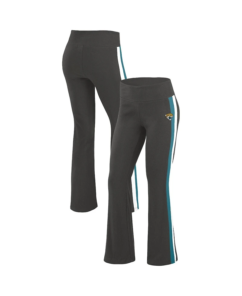 Wear by Erin Andrews Women's Black Jacksonville Jaguars Tri-Blend Yoga Pants