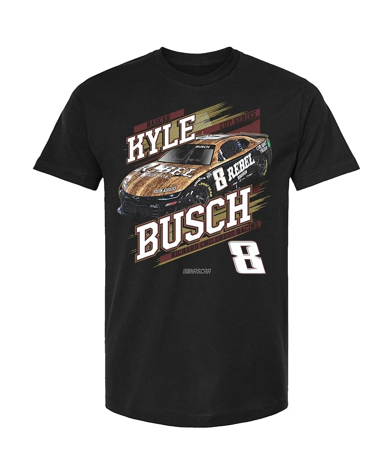 Richard Childress Racing Team Collection Men's Black Kyle Busch Cheddar's Car T-Shirt