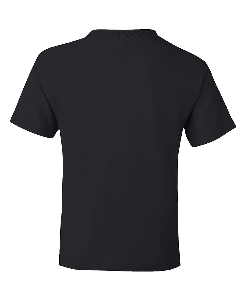 Team Penske Big Boys and Girls Black Joey Logano Shell-Pennzoil Car T-Shirt