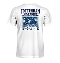 1863FC Men's White Tottenham Hotspur Duo Tone Players Cotton T-Shirt