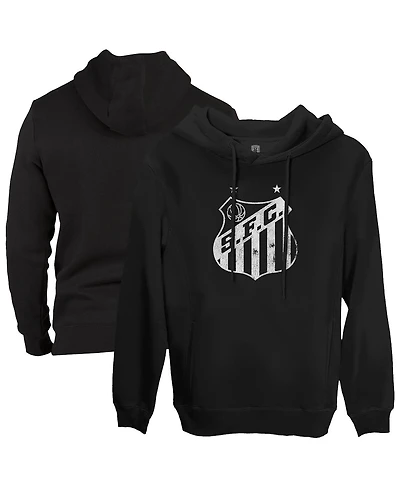 1863FC Men's Black Santos Fc Fleece Pullover Hoodie