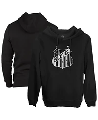 1863FC Men's Black Santos Fc Fleece Pullover Hoodie