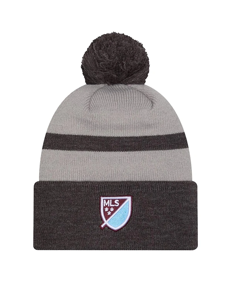 New Era Men's Black Colorado Rapids 2025 Kickoff Cuffed Pom with Knit Hat