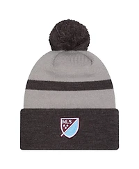 New Era Men's Black Colorado Rapids 2025 Kickoff Cuffed Pom with Knit Hat