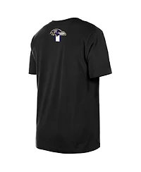 New Era Men's Black Baltimore Ravens 3rd Down High Density Print T-Shirt