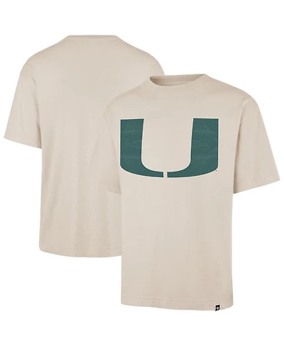 '47 Brand Men's Cream Miami Hurricanes Ravine Foundation T-Shirt