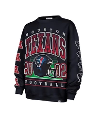 '47 Brand Women's Navy Houston Texans Go Big Oversized Pullover Sweatshirt