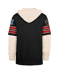 '47 Brand Men's Black Atlanta Falcons Split Zone Cornerback Duo Hoodie