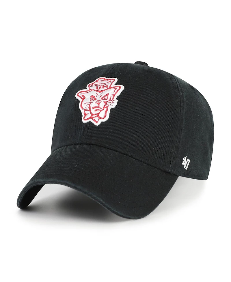 '47 Brand Men's Black Houston Cougars Vault Clean Up Adjustable Hat