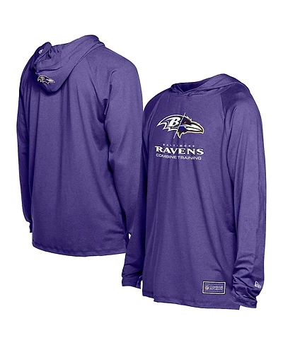 New Era Men's Purple Baltimore Ravens Functional Fandom Hoodie